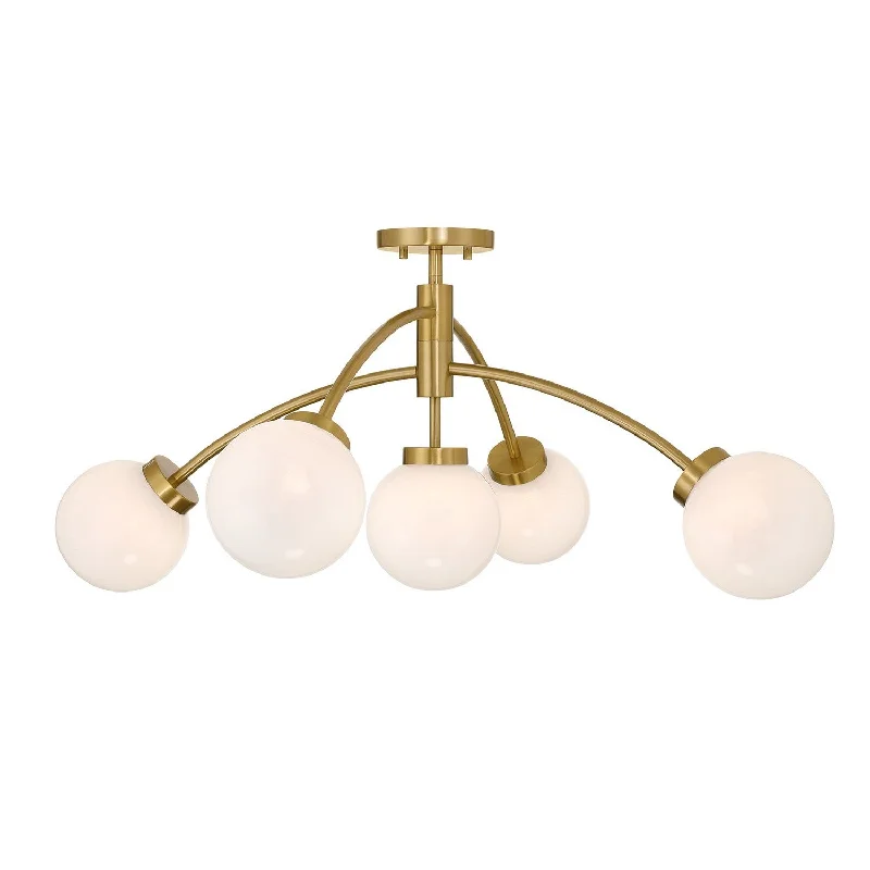 Industrial Emergency Lighting for Safety in FactoriesRedfield Five Light Convertible Semi-Flush /Pendant