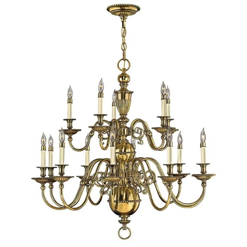 Dimmable track lighting for home officesHinkley 4417BB Chandelier Cambridge Burnished Brass