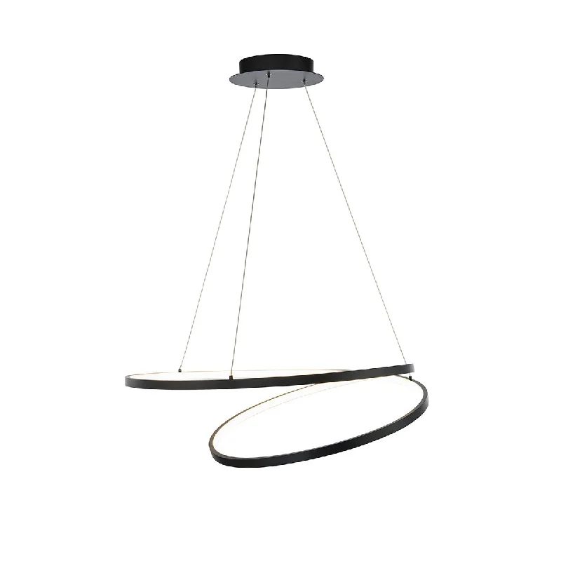 Industrial Task Lighting for Precision WorkstationsMarques 28 in. LED Pendant Light Black Finish