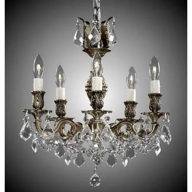 Outdoor - rated track lighting for patiosRosetta Brass and Crystal Chandelier