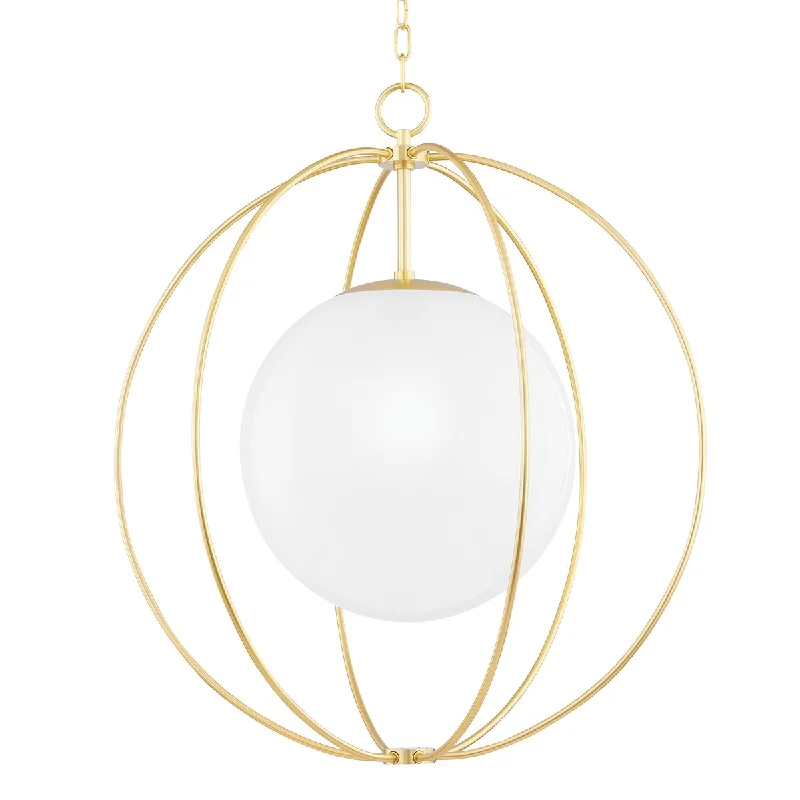 High - Bay LED Industrial Lighting for WarehousesLyla 28 in. Pendant Light Brass Finish
