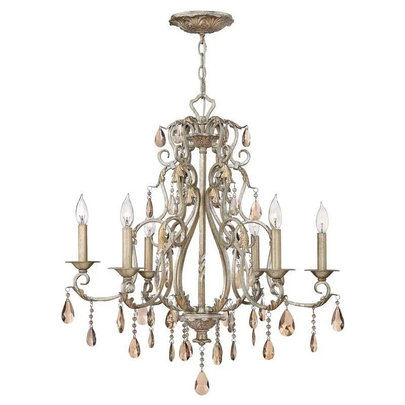 Low - voltage track lighting for safetyHinkley 4776SL Chandelier Carlton Silver Leaf
