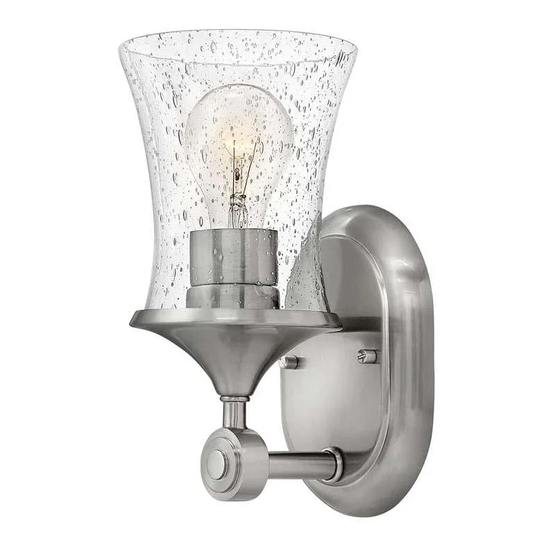 Track lighting for creating a focal pointHinkley 51800 CL Bathroom Thistledown with Clear glass Sconce Light