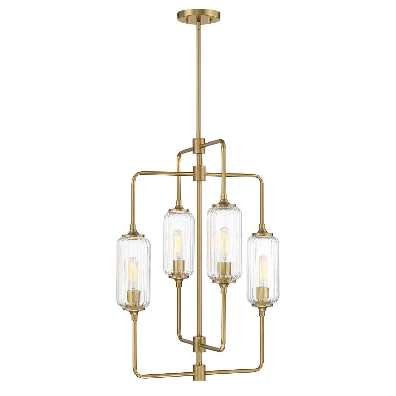 Corrosion - Resistant Industrial Lighting for Coastal FactoriesHolton Four Light Chandelier