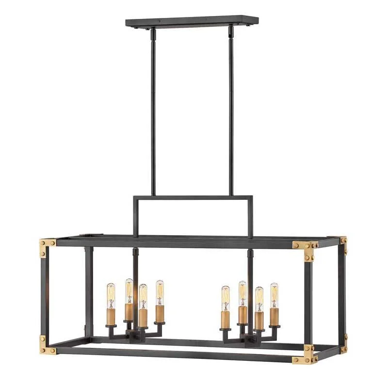 Adjustable track lighting for living roomsHinkley 4298SK Chandelier Louis Satin Black