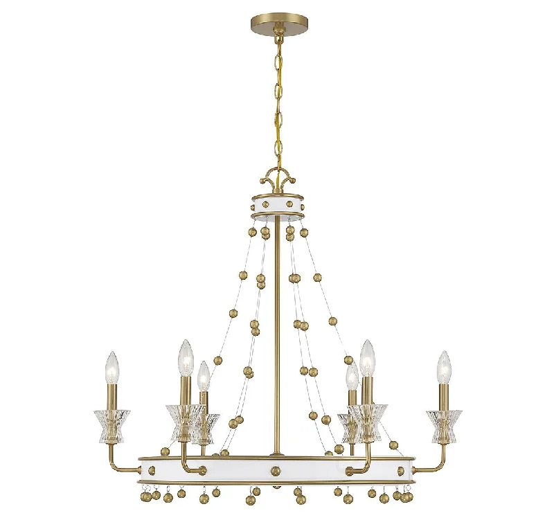 Waterproof Industrial Lighting for Wet AreasIris Six Light Chandelier