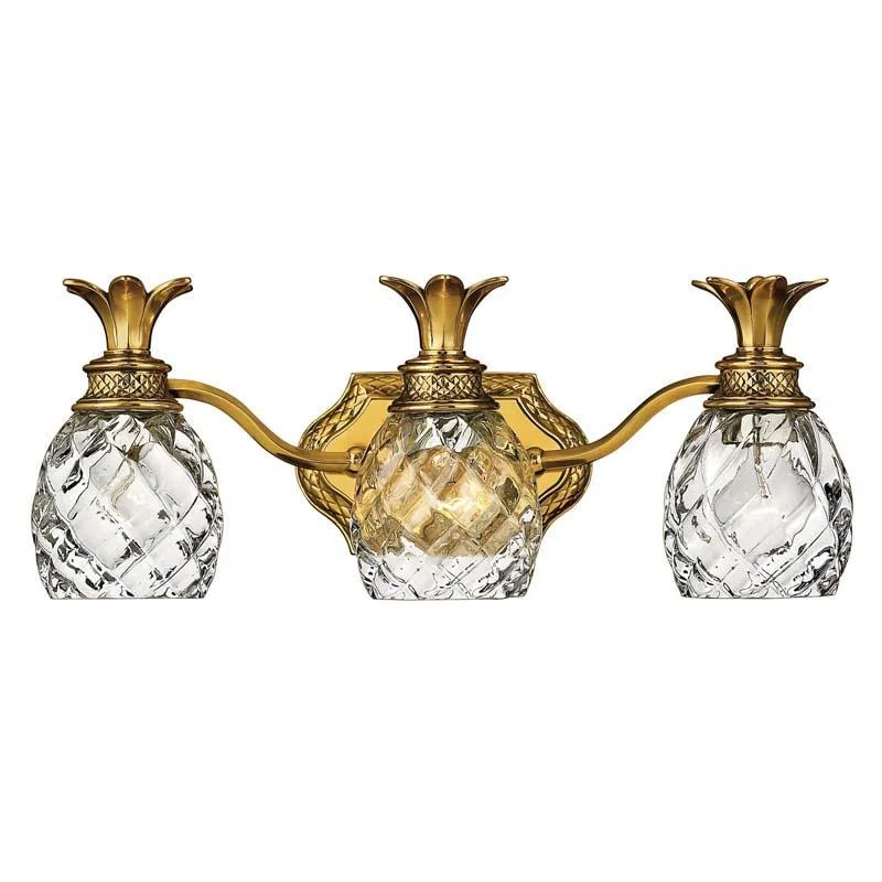 Track lighting with a decorative track designHinkley 5313 Bathroom Plantation Light