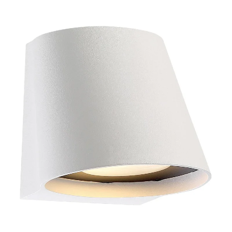 Industrial Wall - Mounted Lighting for Workshop WallsMod 6 in. LED Outdoor Wall Sconce 3000K White Finish