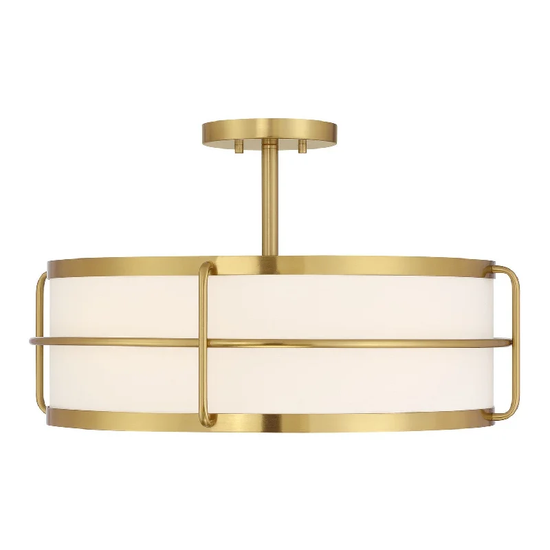 Industrial Lighting for Automotive Manufacturing PlantsChauncey Four Light Semi-Flush Mount