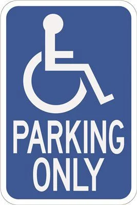 Track lighting with adjustable armsHandicapped Parking Heavy-Duty Sign 12 Inch  X 18 Inch