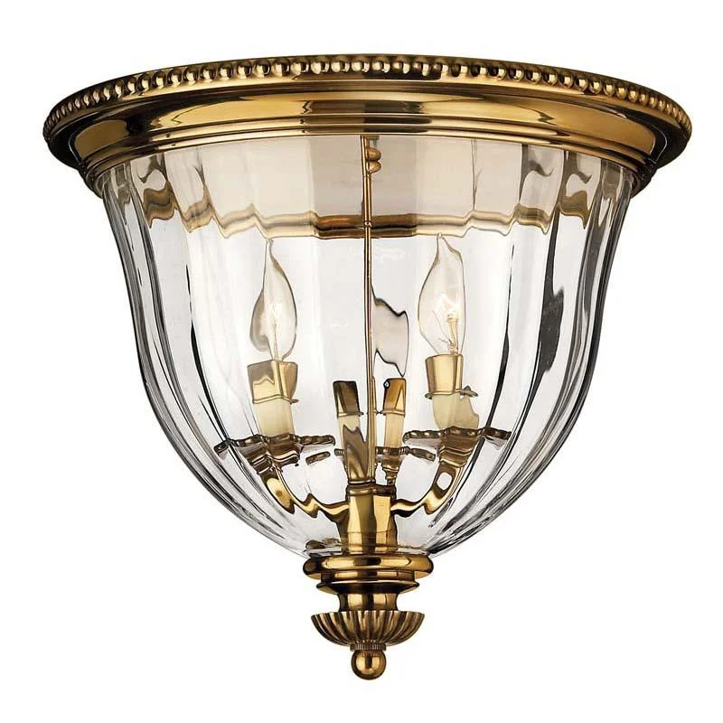 Track lighting for illuminating walkwaysHinkley 3612BB Foyer Cambridge Burnished Brass Ceiling Light