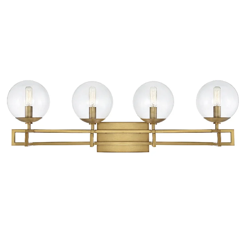 Dust - Resistant Industrial Lighting for Dirty WorkspacesCrosby Four Light Bathroom Vanity