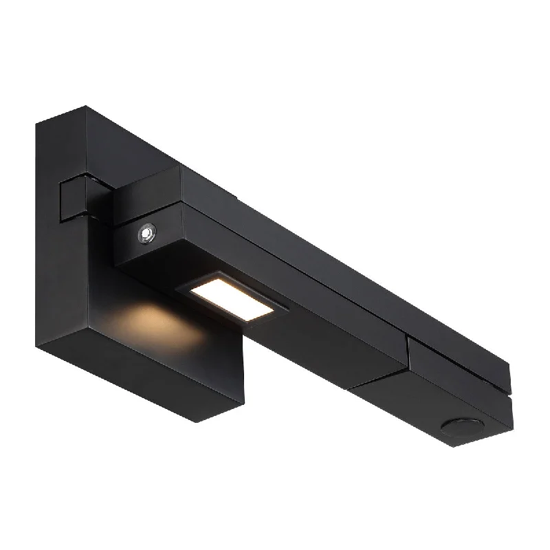 Industrial Lighting for Food Processing FactoriesFlip LED Swing Arm Wall Sconce 3000K Black finish