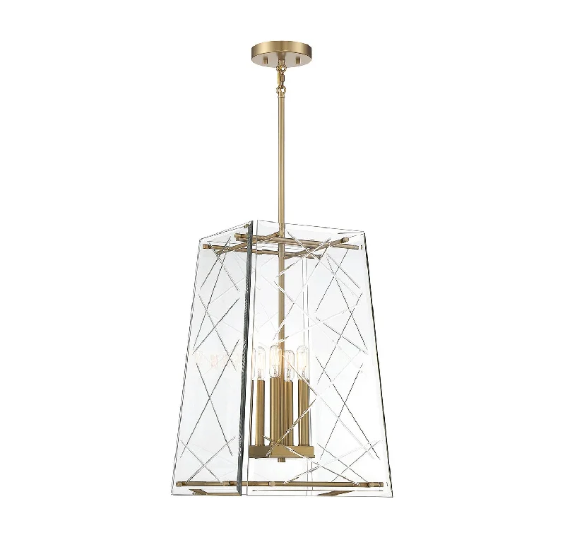 Industrial Exit Sign Lighting for Quick EvacuationKole Four Light Pendant