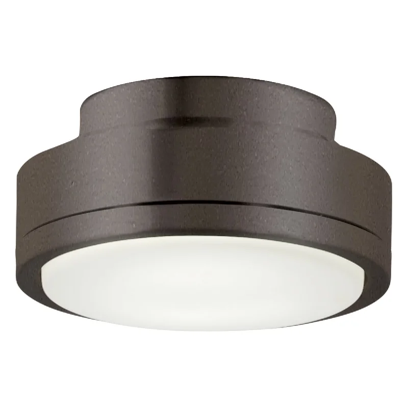 Waterproof Industrial Lighting for Wet Areas7 In. Rudolph Ceiling Fan Light Kit, Oil Rubbed Bronze Finish