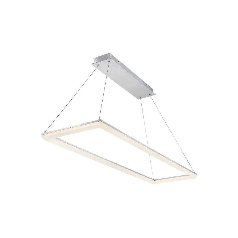 Industrial Lighting for Woodworking FactoriesFrame 58 in. LED Pendant Light Aluminum Finish