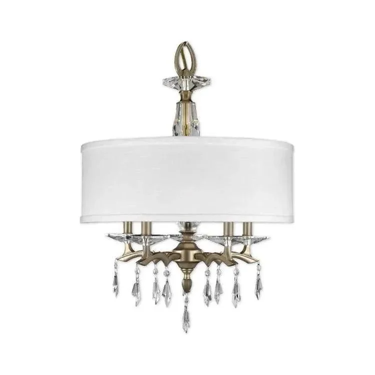 Track lighting for highlighting bookcasesKaya Shaded Brass and Crystal Chandelier