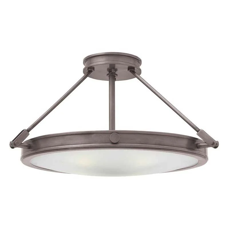 White track lighting for a clean lookHinkley 3382 Foyer Collier Ceiling Light