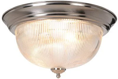 Track lighting with a long - lasting lifespanMonument Halophane Dome Ceiling Fixture Brushed Nickel 15 Inch  Uses (3) 60-Watt Incandescent Medium Base Lamps