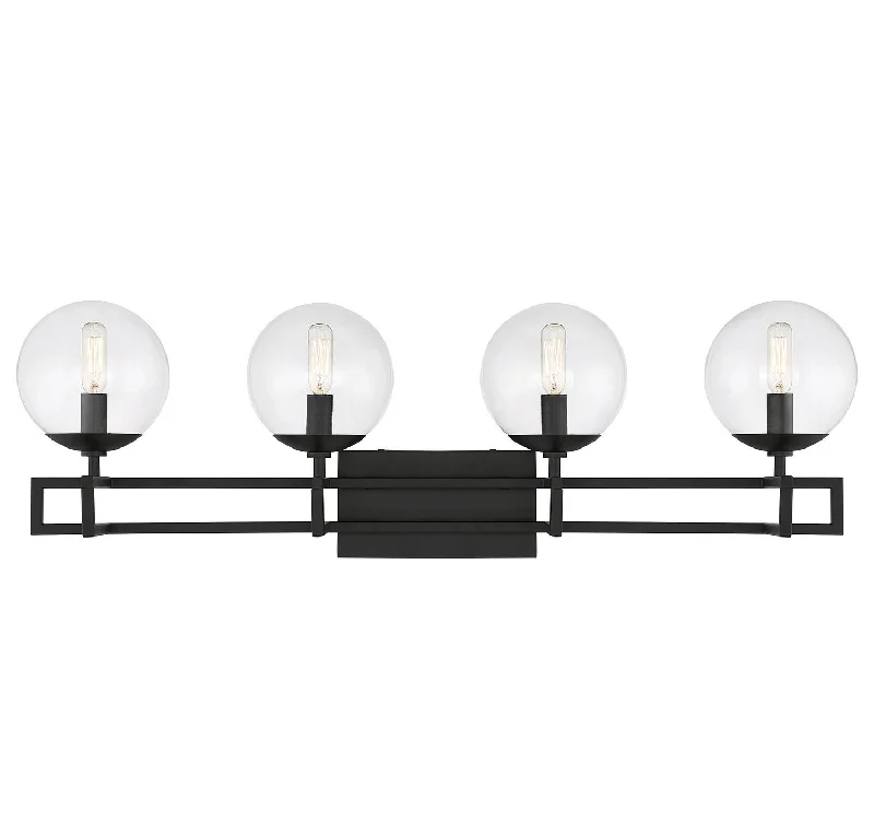 Low - Bay Industrial Lighting Fixtures for Small FactoriesCrosby Four Light Bathroom Vanity