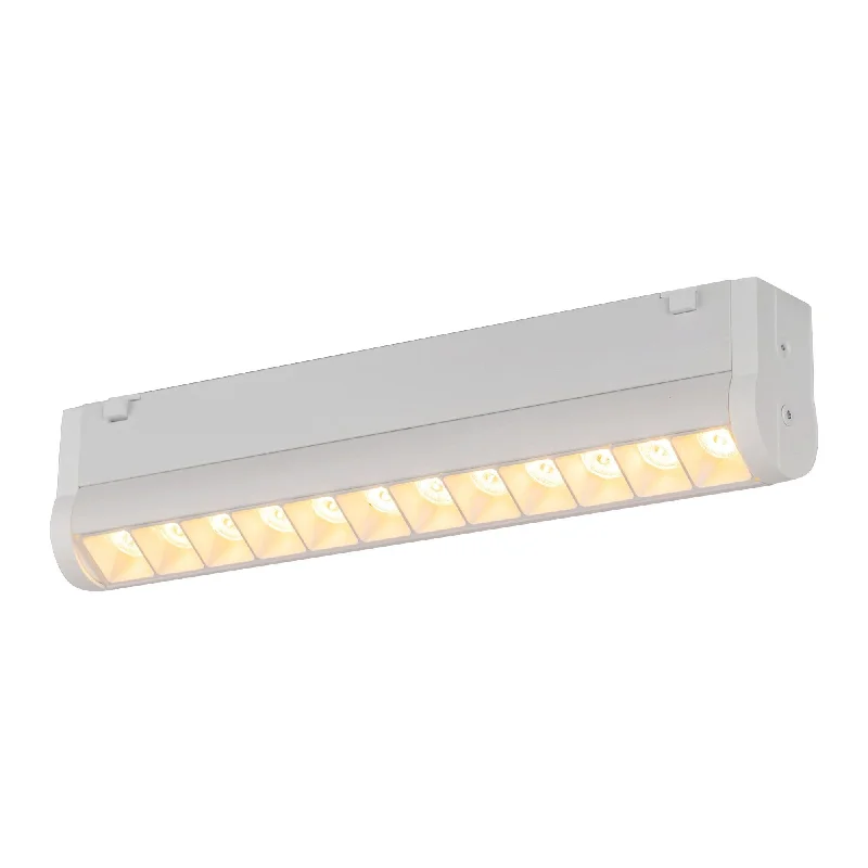 Track lighting with frosted glass shadesHolo Shift 9" Trilo Track Directional Light