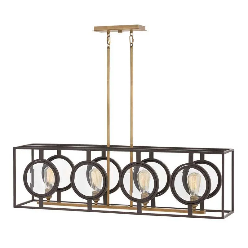 Adjustable track lighting for living roomsHinkley 3926KZ Fulham Buckeye Bronze Chandelier