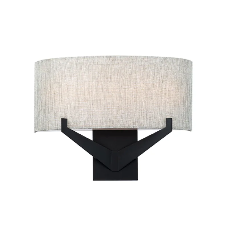 Industrial Lighting for Printing Press FacilitiesFitzgerald 12 in. LED Wall Light 3000K Black Finish