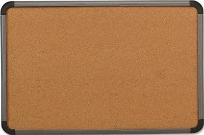White track lighting for a clean lookIngenuity Cork Bulletin Board Resin Frame 48 X 36 Charcoal Frame