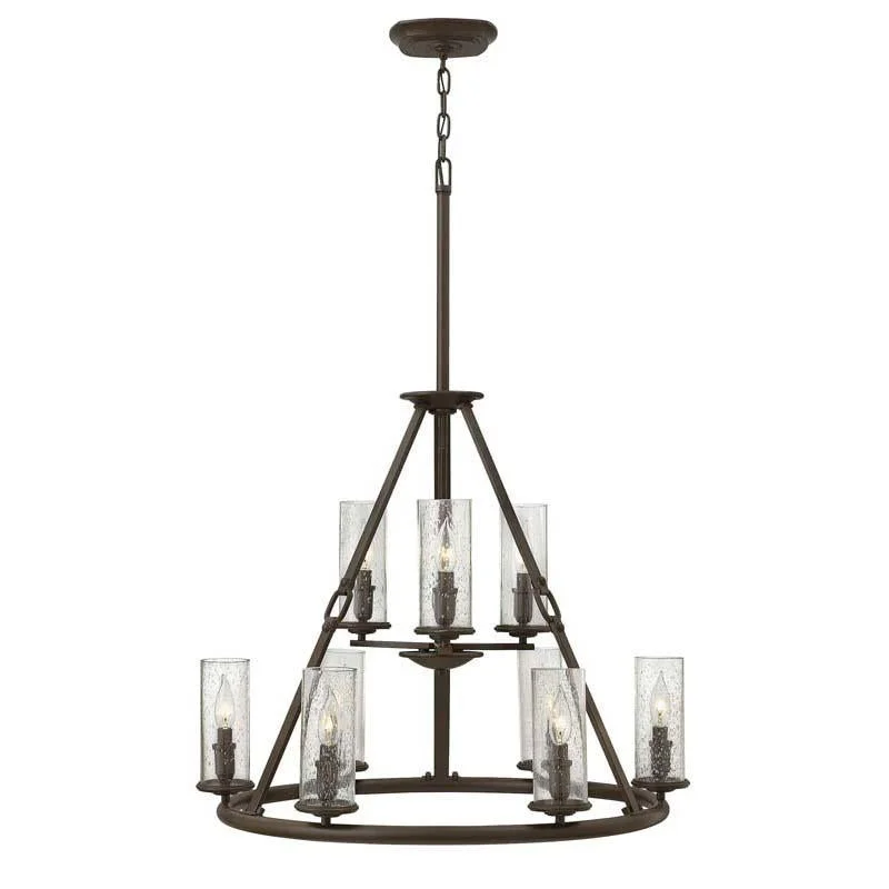 Energy - efficient track lighting fixturesHinkley 4789OZ Chandelier Oil Rubbed Bronze Dakota