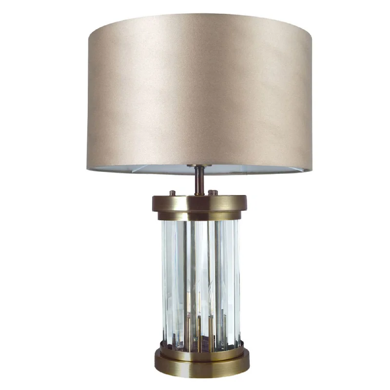 Track lighting with swivel heads for precise aimingPandora 2 Light Crystal Table Lamp Antique Brass / Chrome / Satin Chrome