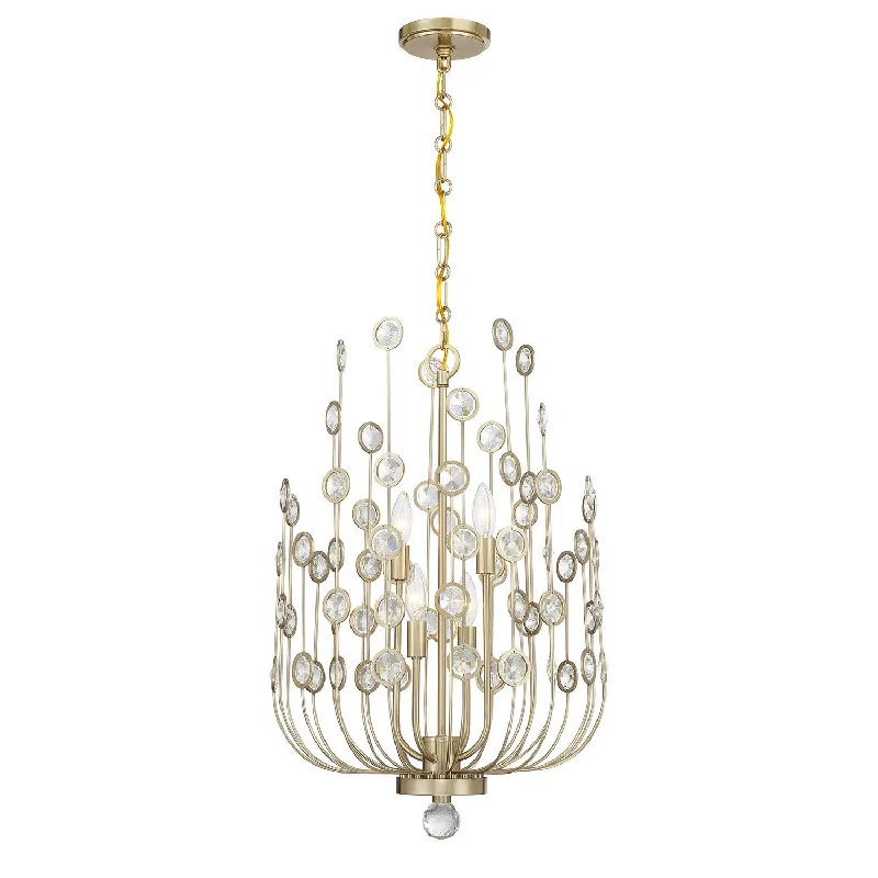 Industrial Lighting for Furniture FactoriesIrina Four Light Chandelier