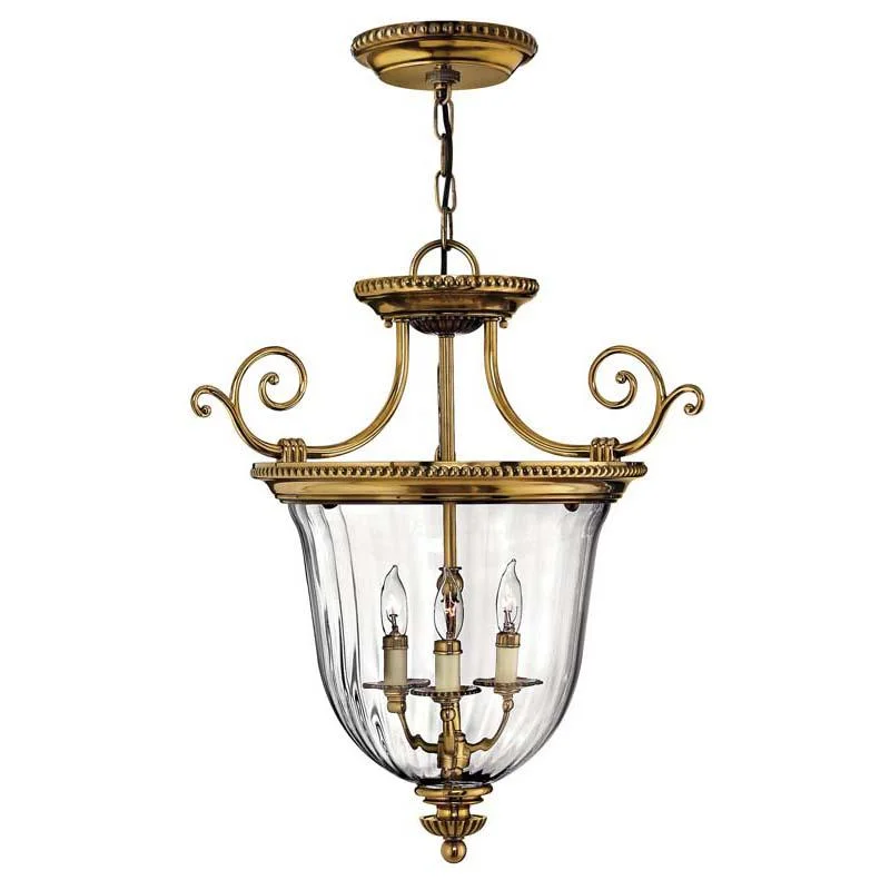 Track lighting with integrated LED driversHinkley 3613BB Foyer Burnished Brass Cambridge