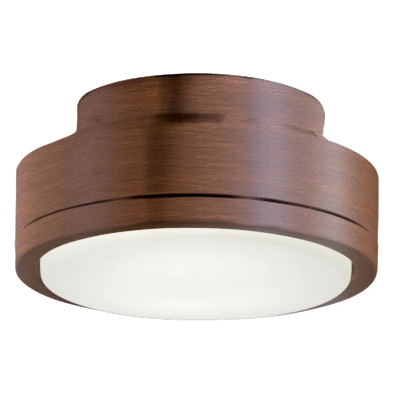Industrial Lighting for Textile Mills7 In. Rudolph Ceiling Fan Light Kit, Distressed Koa Finish