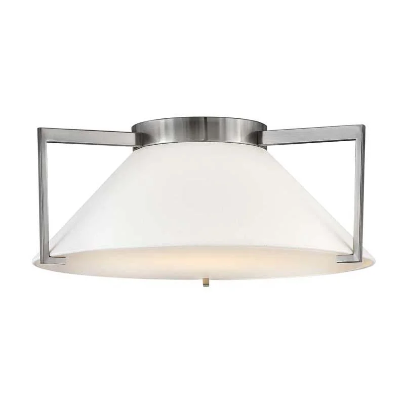 Track lighting with clear glass shadesHinkley 3723 Foyer Calla Ceiling Light