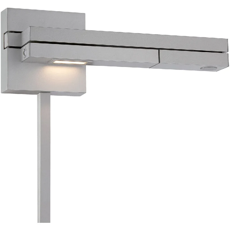 Industrial Lighting for Pharmaceutical ManufacturingFlip LED Swing Arm Wall Sconce 3000K Silver finish