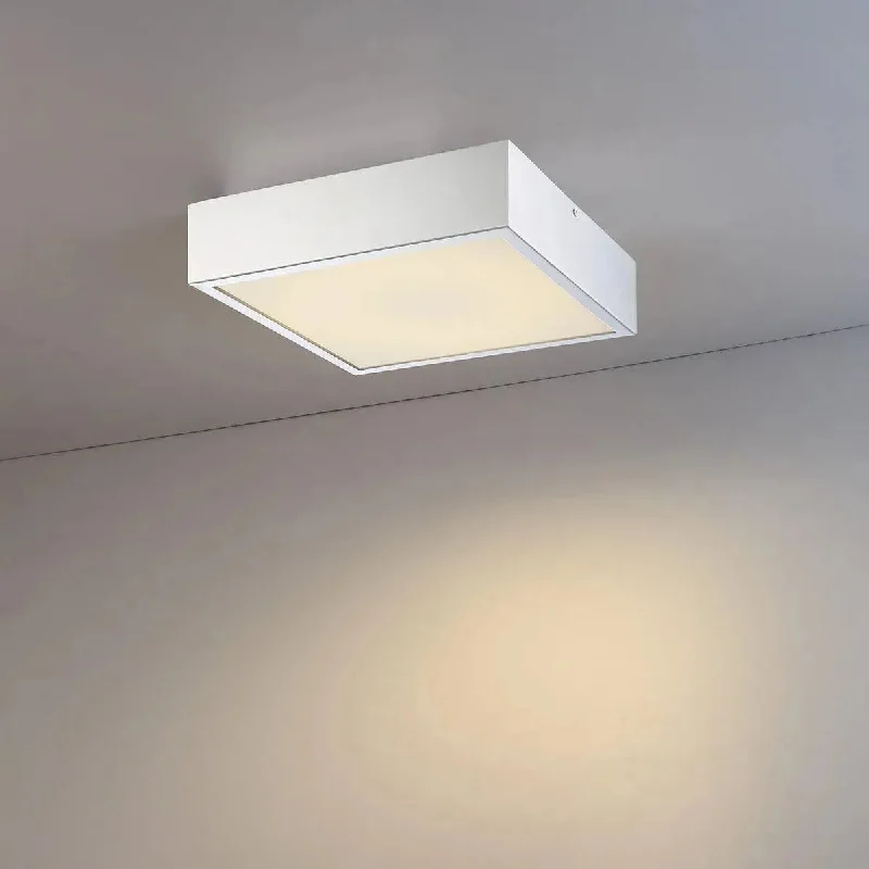 Track lighting with clear glass shadesAcara LED Flush Mount