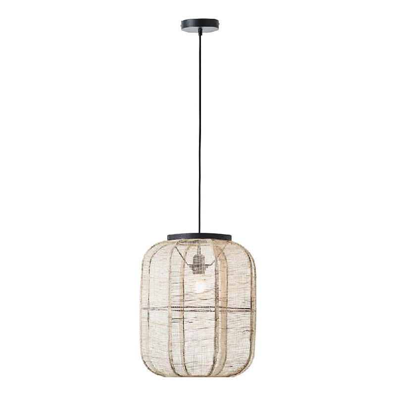 Track lighting for creating a moody atmosphereAda 1Lt Handmade Wood & Linen Pendant - Medium/Large