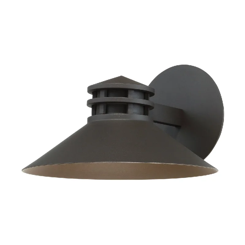 Industrial Exit Sign Lighting for Quick EvacuationSodor 10 In LED Outdoor Outdoor Wall Sconce Bronze Finish Industrial Exit Sign Lighting for Quick EvacuationSodor 10 In LED Outdoor Outdoor Wall Sconce Bronze Finish