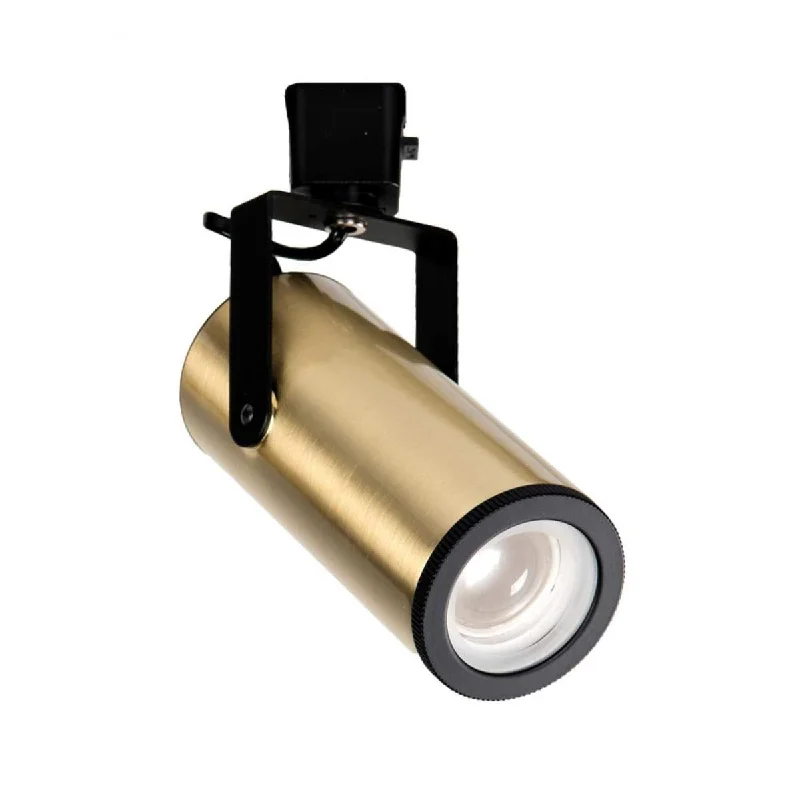 Industrial Wall - Mounted Lighting for Workshop WallsSilo LED Track Head 20W 1100 Lumens 3000K, Halo, Beam Adjustable 15°-50°, Brass