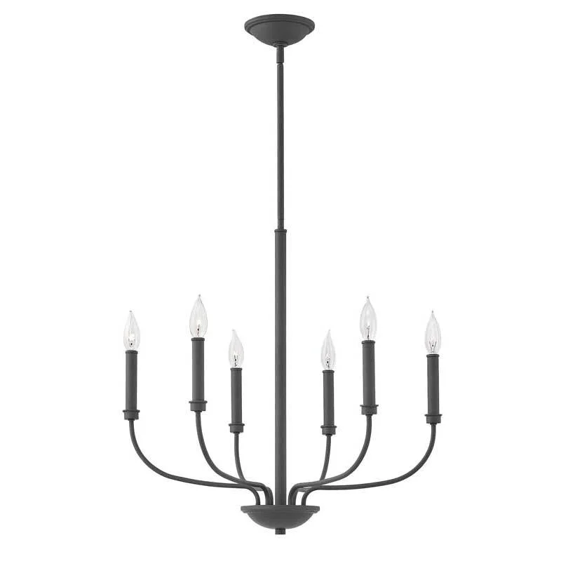 Track lighting with frosted glass shadesHinkley 3075KZ Chandelier Alister Buckeye Bronze