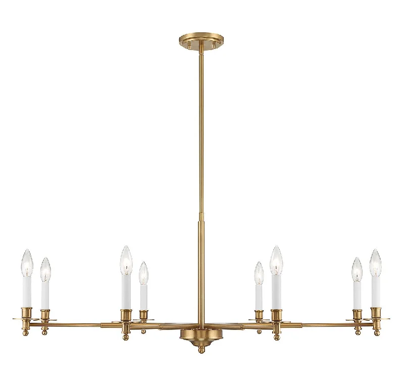 Industrial Lighting for Printing Press FacilitiesJasmine Eight Light Chandelier