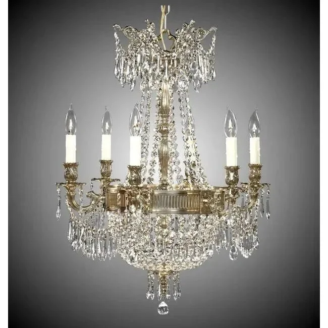 Track lighting for enhancing the architectureValencia Brass and Crystal Chandelier