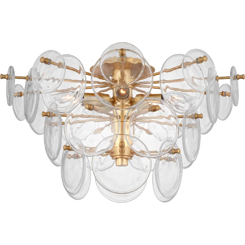 Track lighting with a chunky, bold designLoire Large Tiered Flush Mount