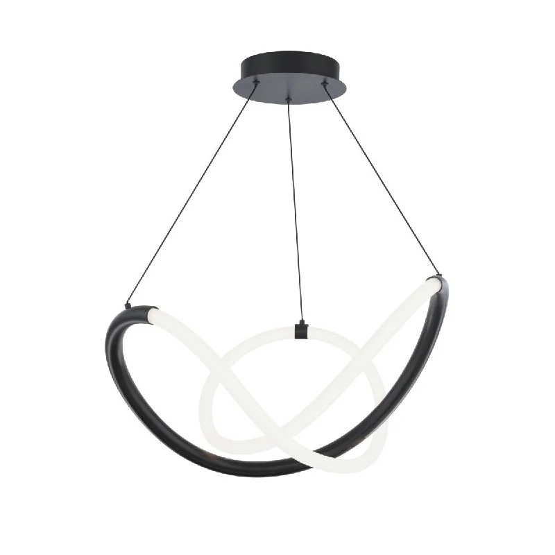 Low - Bay Industrial Lighting Fixtures for Small FactoriesSolo 22 in. LED Pendant Light Black finish