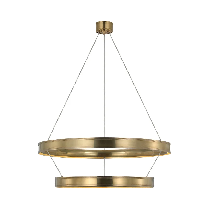 Rustic track lighting for farmhouse decorConnery LED Two-Tier Chandelier