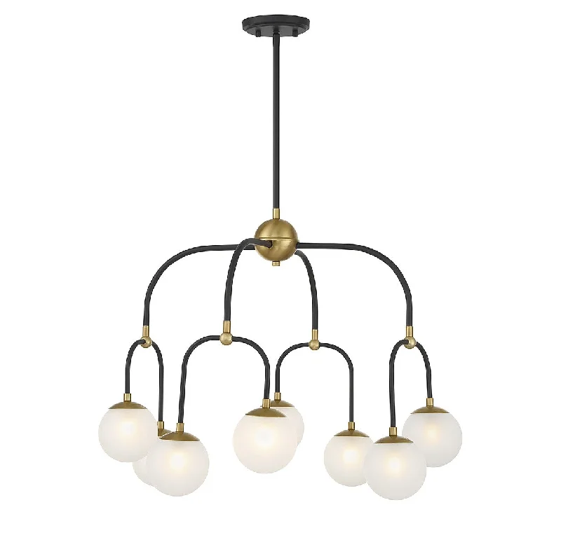 Waterproof Industrial Lighting for Wet AreasCouplet Eight Light Chandelier