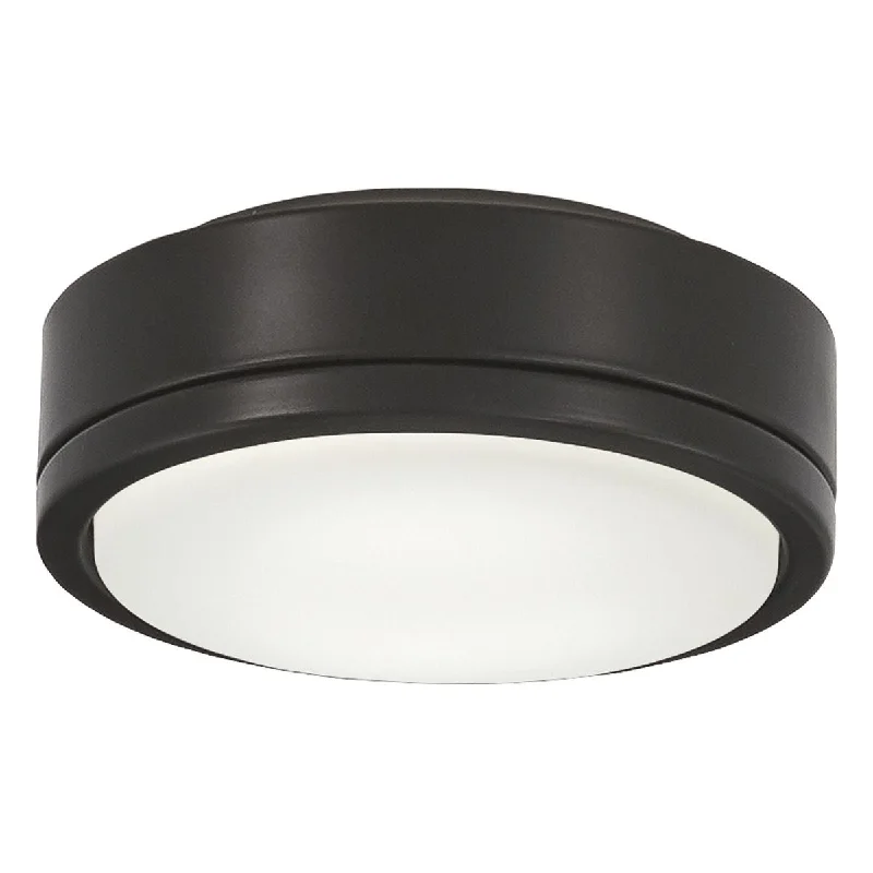 Industrial Lighting for Metal Fabrication Shops7 In. Rudolph Ceiling Fan Light Kit, Coal Finish