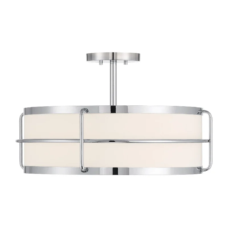 Industrial Lighting for Furniture FactoriesChauncey Four Light Semi-Flush Mount