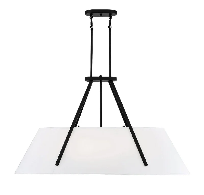 Industrial Lighting for Furniture FactoriesNewport Six Light Linear Chandelier