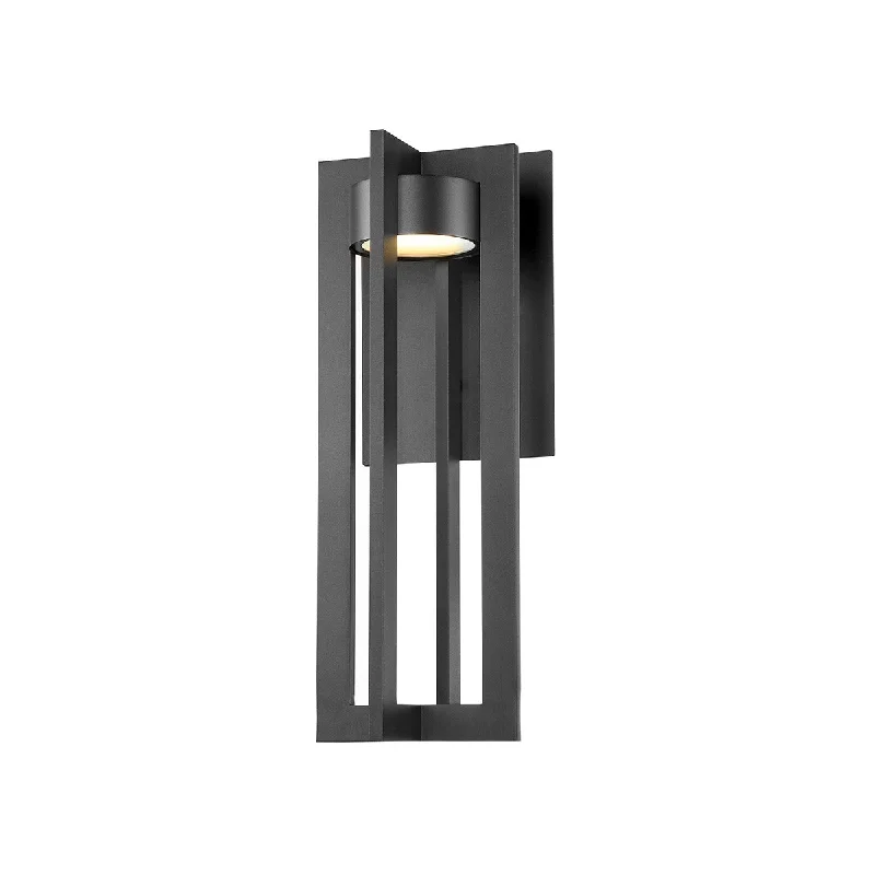 Industrial Lighting for Automotive Manufacturing PlantsChamber 20 in. LED Outdoor Wall Sconce 3000K Black Finish